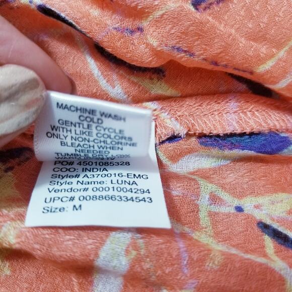 Haute Hippie Women size Medium Tribe Floral Wrap Maxi Dress - Picture 9 of 13